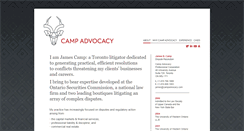 Desktop Screenshot of campadvocacy.com